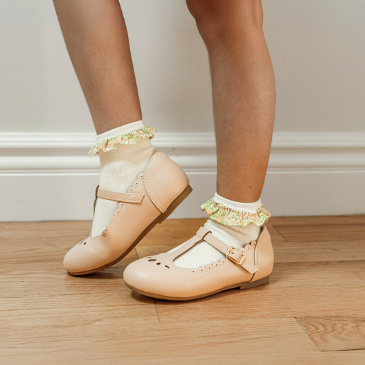 Girls Ruffle Ankle Socks – Soft Cotton Dress Crew, White & Pink – Baby & Toddler Summer Style 4 Pairs